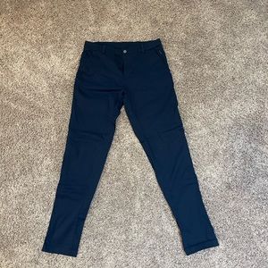 Lululemon 31W 34L Navy Blue Commission Pants - Chino Fabric